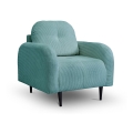 Fauteuil rembourré CLOUDY turquoise