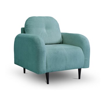 Fauteuil rembourré CLOUDY turquoise