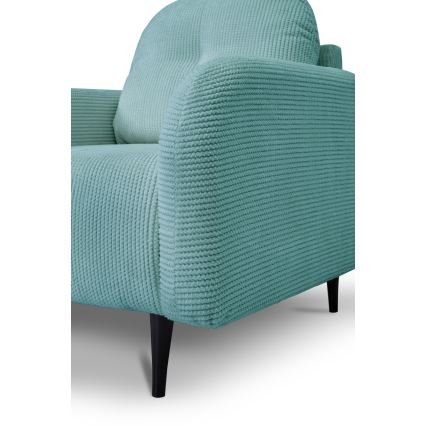 Fauteuil rembourré CLOUDY turquoise