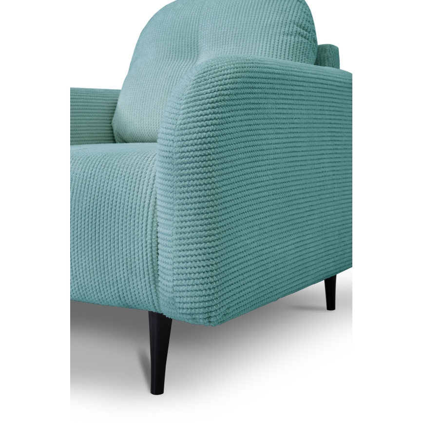 Fauteuil rembourré CLOUDY turquoise