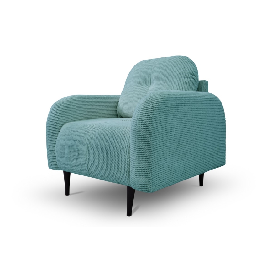 Fauteuil rembourré CLOUDY turquoise