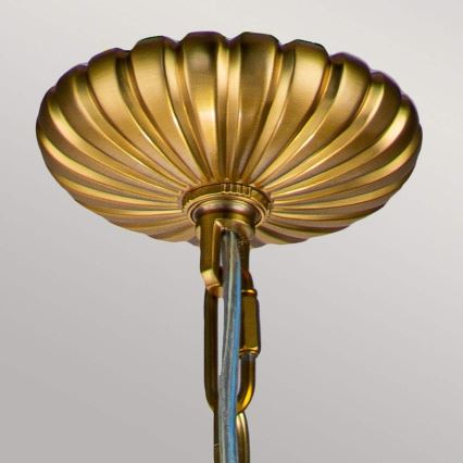 Feiss - Suspension chaîne ADAMS 4xE14/60W/230V doré