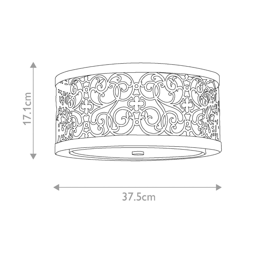 Feiss - Plafonnier ARABESQUE 2xE27/40W/230V doré