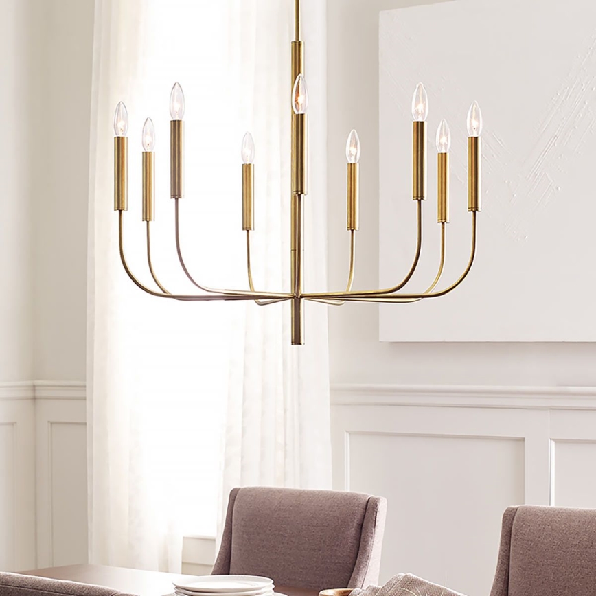 Feiss - Suspension-barre BRIANNA 9xE14/60W/230V