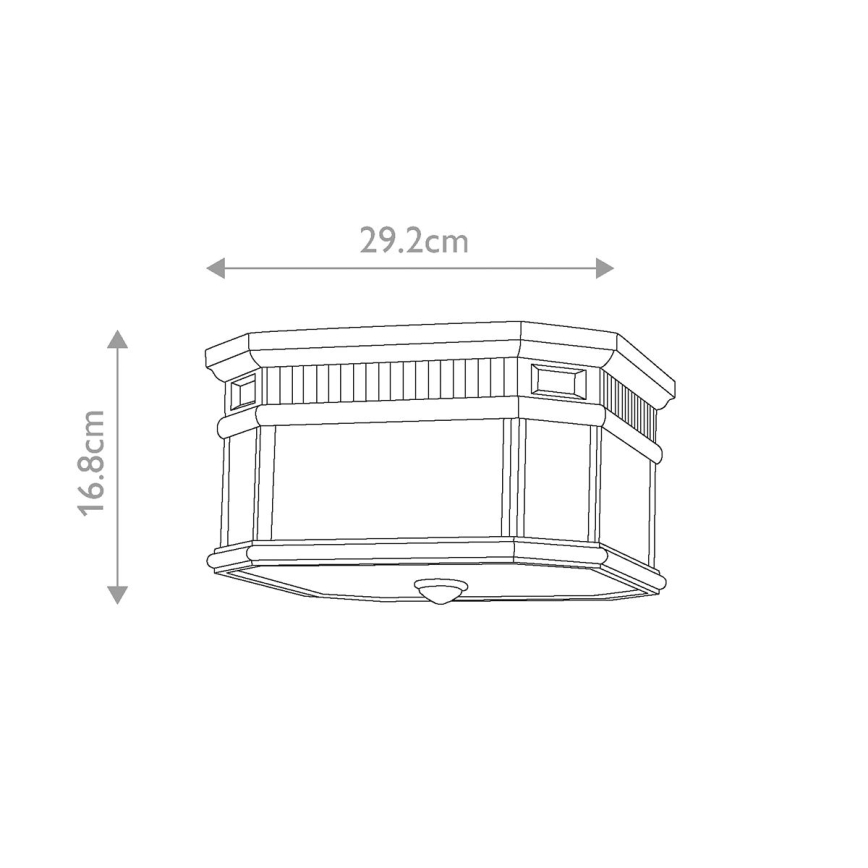 Feiss - Plafonnier extérieur COTSWOLD LANE 2xE27/60W/230V IP44
