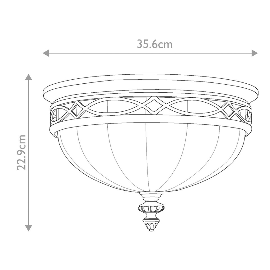 Feiss - Plafonnier DRAWING ROOM 3xE27/60W/230V