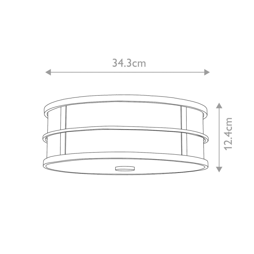 Feiss - Plafonnier FUSION 3xE27/40W/230V Ø 34,3 cm doré