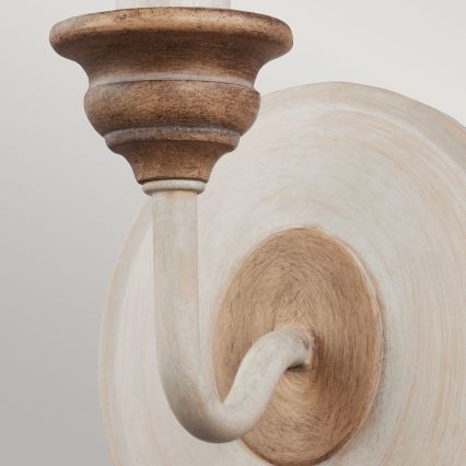 Feiss - Applique murale HARTSVILLE 1xE14/40W/230V beige/marron