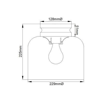 Feiss - Plafonnier HOUNSLOW 1xE27/60W/230V chrome brillant