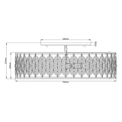 Feiss - Plafonnier LUCIA 6xE27/60W/230V