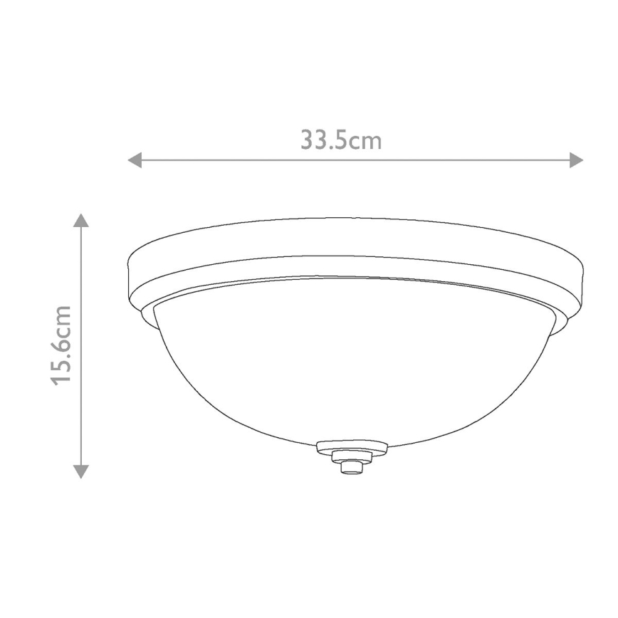 Feiss - Plafonnier de salle de bain MALIBU 2xE27/60W/230V IP44