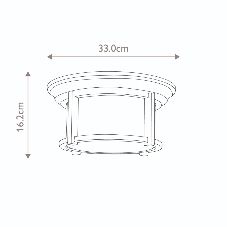 Feiss - Plafonnier extérieur MERRIL 2xE27/60W/230V IP44