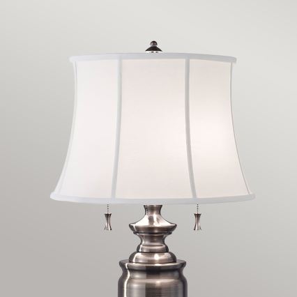 Feiss - Lampe de table STATEROOM 2xE27/60W/230V argent