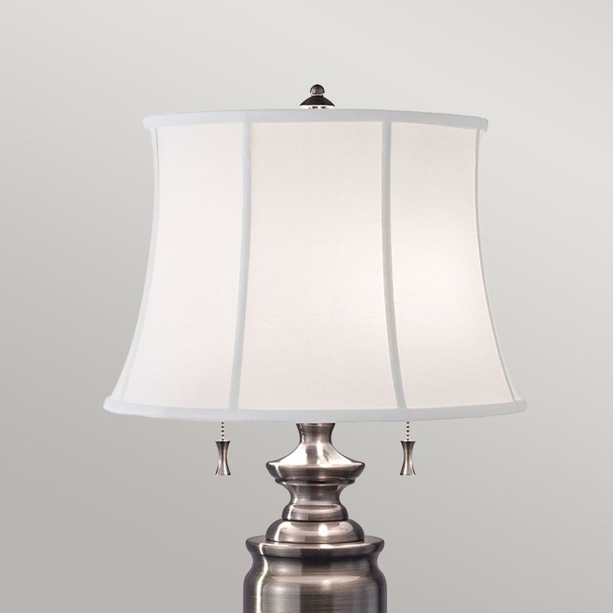 Feiss - Lampe de table STATEROOM 2xE27/60W/230V argent