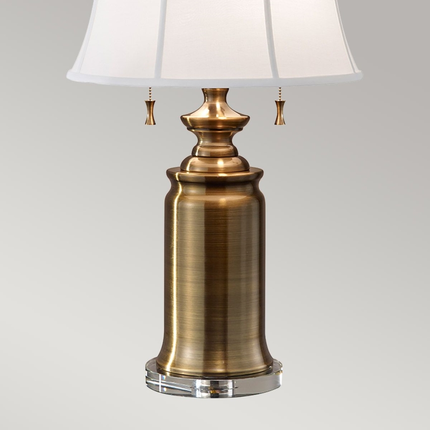 Feiss - Lampe de table STATEROOM 2xE27/60W/230V laiton