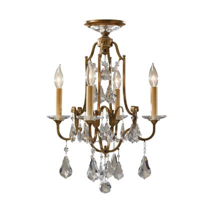 Feiss - Suspension chaîne VALENTINA 4xE14/60W/230V