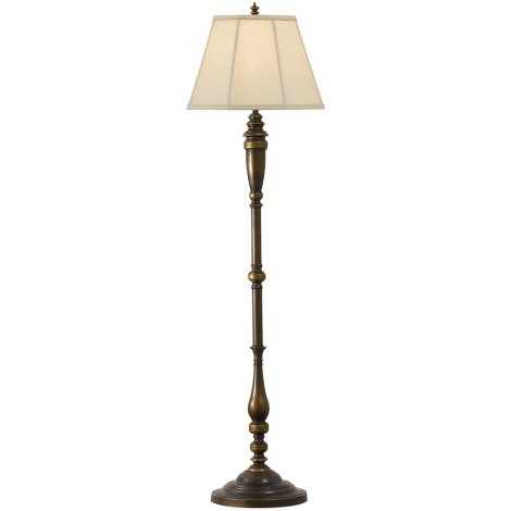 Feiss - Lampadaire LINCOLNDALE 1xE27/60W/230V bronze/beige