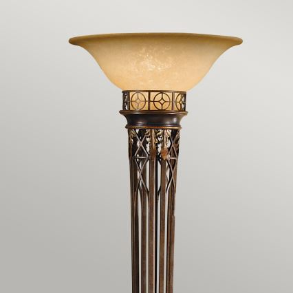 Feiss - Lampadaire OPERA 1xE27/100W/230V bronze/beige