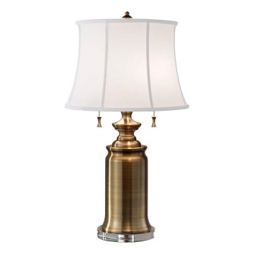 Feiss - Lampe de table STATEROOM 2xE27/60W/230V laiton