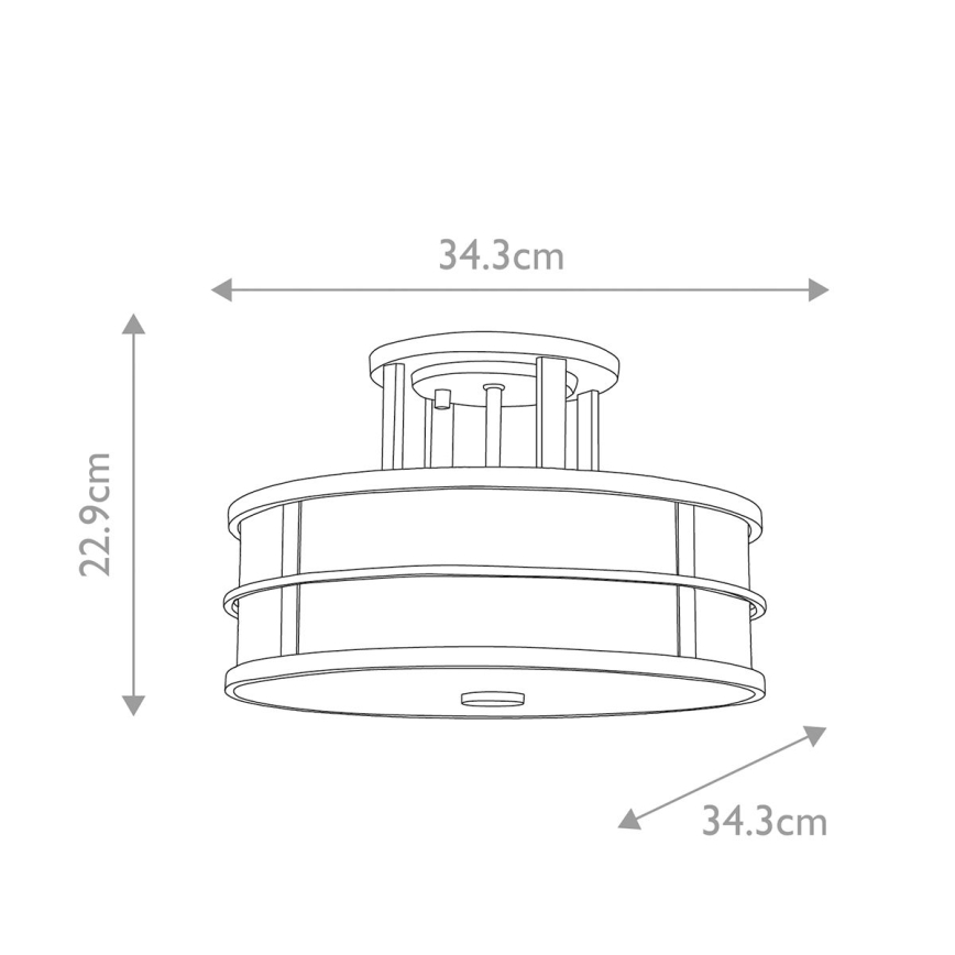 Feiss - Lustre monté en surface FUSION 3xE27/60W/230V