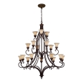 Feiss - Suspension chaîne DRAWING ROOM 18xE27/60W/230V