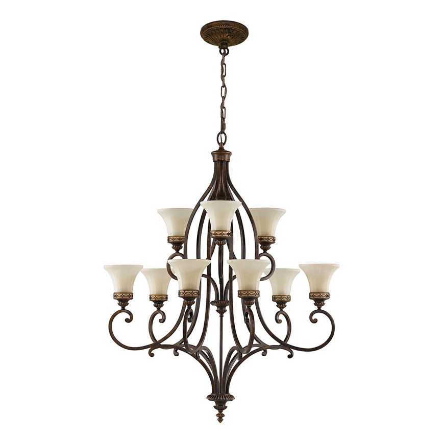 Feiss - Suspension chaîne DRAWING ROOM 9xE27/60W/230V