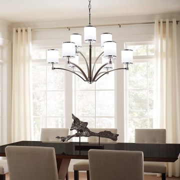 Feiss - Suspension chaîne PROSPECT PARK 9xE27/60W/230V