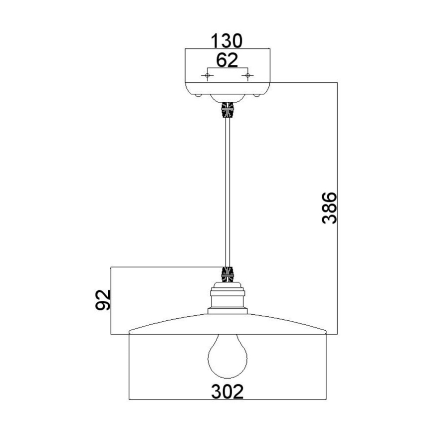 Feiss - Suspension filaire URBAN RENEWAL 1xE27/60W/230V bronze