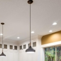 Feiss - Suspension sur câble BESO 1xE27/60W/230V Ø 25,4 cm noir/cuivré