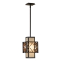 Feiss - Suspension sur tige REMY 1xE27/60W/230V noir/doré