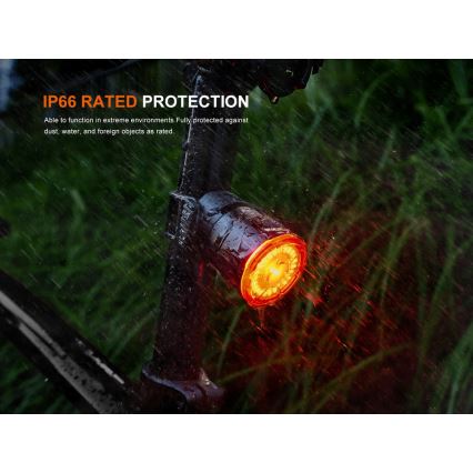 Fenix BC06R - Éclairage de vélo à intensité variable et rechargeable LED/USB IP66 90 lm 24,5 h