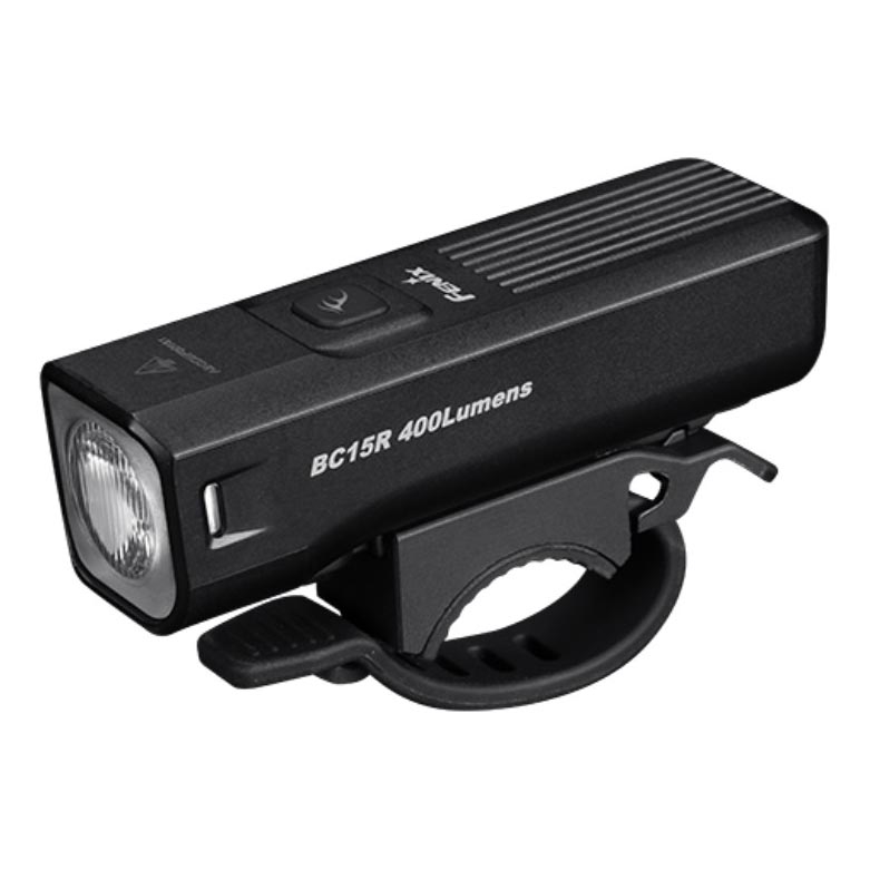 Fenix BC15R- Éclairage de vélo à intensité variable et rechargeable LED/USB IP66 400 lm 31,5 heures