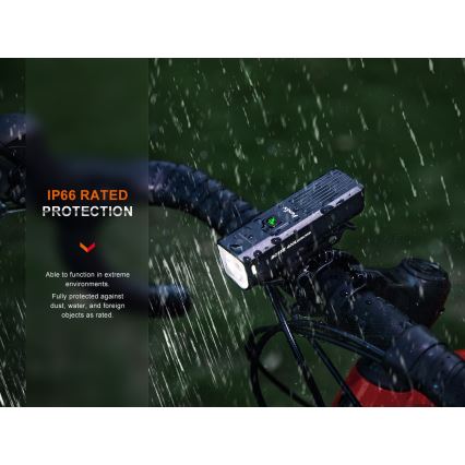 Fenix BC15R- Éclairage de vélo à intensité variable et rechargeable LED/USB IP66 400 lm 31,5 heures