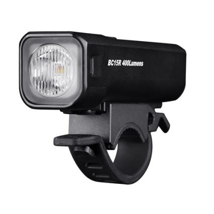 Fenix BC15R- Éclairage de vélo à intensité variable et rechargeable LED/USB IP66 400 lm 31,5 heures