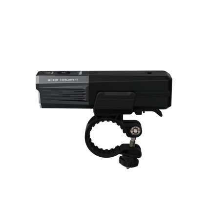 Fenix BC22R - Lampe de vélo rechargeable LED à intensité réglable LED/USB 3400 mAh IP66 1400 lm 41 h noire