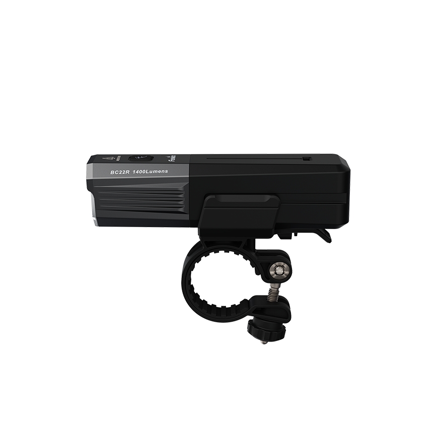 Fenix BC22R - Lampe de vélo rechargeable LED à intensité réglable LED/USB 3400 mAh IP66 1400 lm 41 h noire