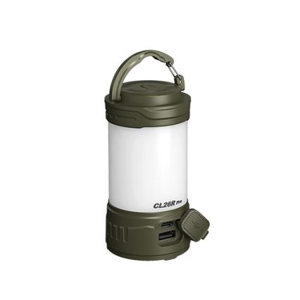 Fenix CL26RPROOLI - Lampe portable rechargeable à intensité variable LED/USB IP66 650 lumens 408 h 5000 mAh verte
