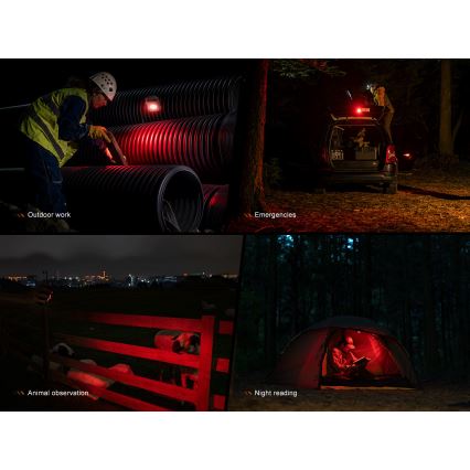 Fenix CL27RGRE - Luminaire à intensité variable rechargeable LED/USB IP66 1600 lm 285 h