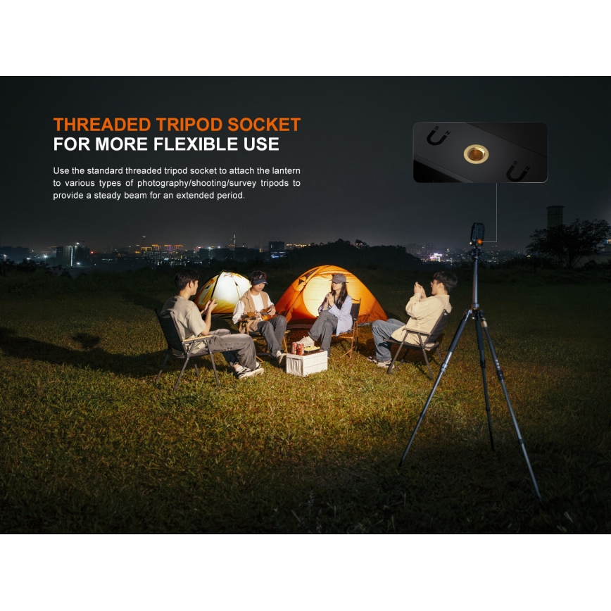 Fenix CL27RGRE - Luminaire à intensité variable rechargeable LED/USB IP66 1600 lm 285 h