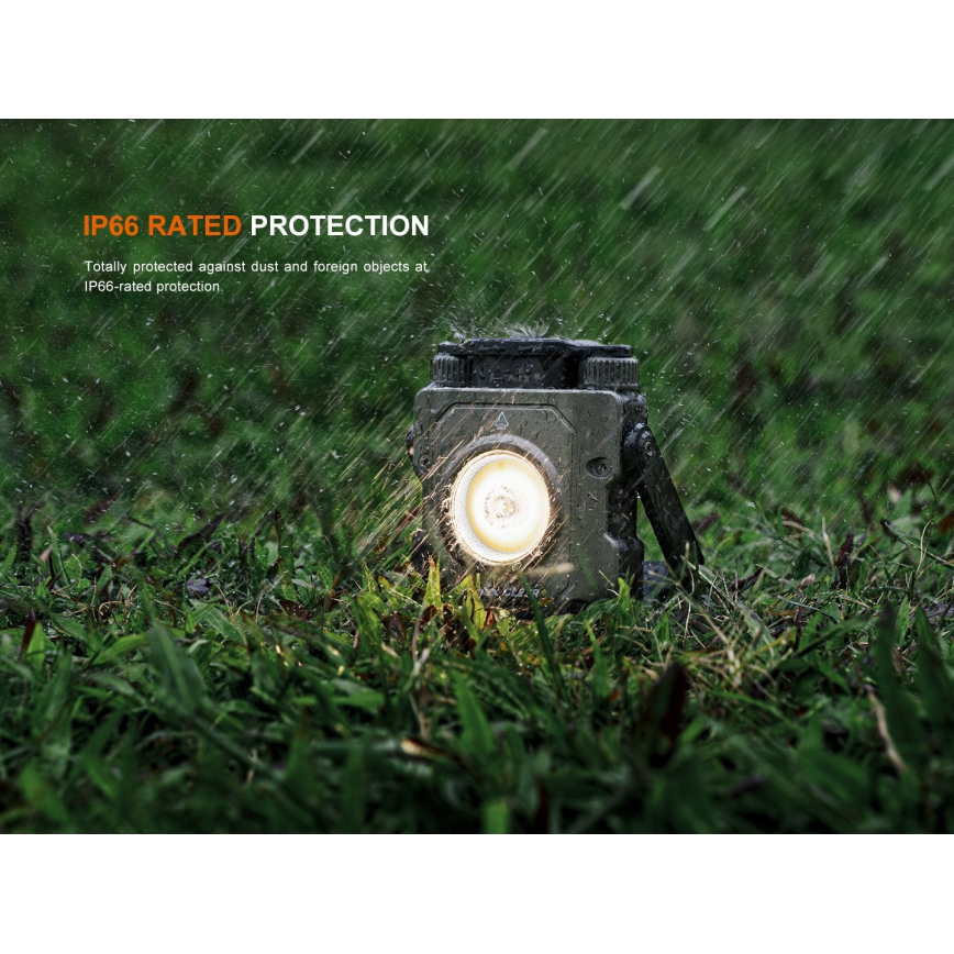 Fenix CL27RGRE - Luminaire à intensité variable rechargeable LED/USB IP66 1600 lm 285 h
