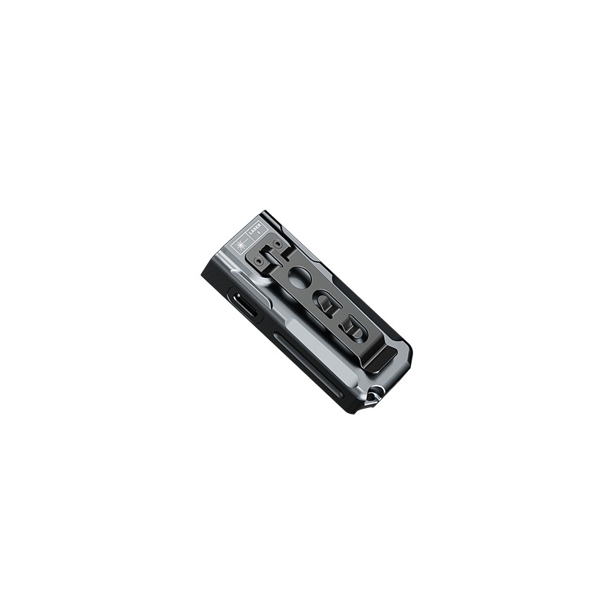 Fenix E06RGRY - Lampe torche UV à intensité variable rechargeable LED/USB IP66 700 brillant 60 h gris