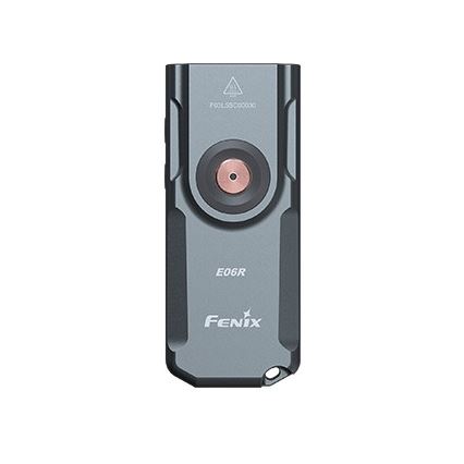 Fenix E06RGRY - Lampe torche UV à intensité variable rechargeable LED/USB IP66 700 brillant 60 h gris
