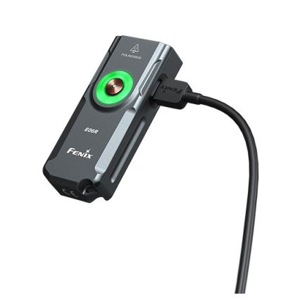 Fenix E06RGRY - Lampe torche UV à intensité variable rechargeable LED/USB IP66 700 brillant 60 h gris