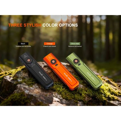 Fenix E06RPROEUOLI - Lampe de poche LED rechargeable à intensité réglable/USB 1650 mAh IP66 1600 lm 111 h verte