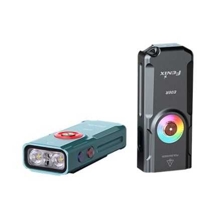 Fenix E06RTKS- Lampe torche UV à intensité variable rechargeable LED/USB IP66 700 turquoise brillant
