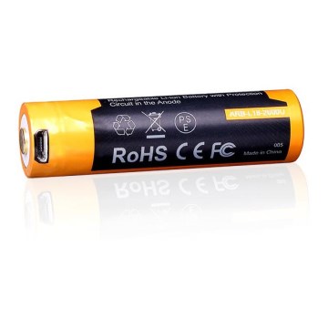 Fenix FE18650LI26USB - 1 pièce Batterie rechargeable USB 3,6 V 2600 mAh
