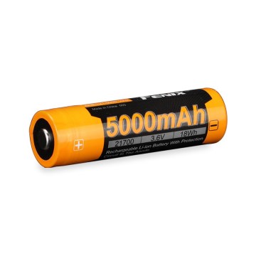 Fenix FE21700V20 - 1 pièce Batterie rechargeable 21700 3,6 V 5000 mAh