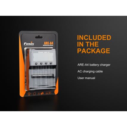 Fenix FENAREA4 - Chargeur de batterie 4xLi-ion/AAA/AA/C 5V