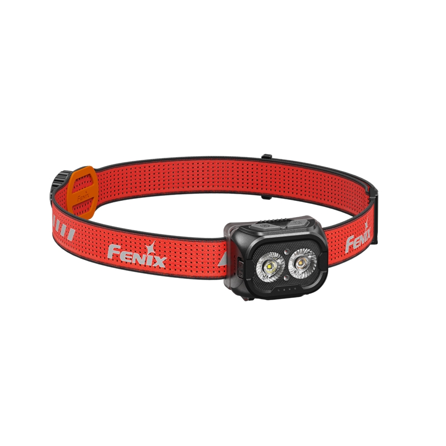 Fenix HL18RTV20BLC - Lampe frontale à intensité variable rechargeable LED/USB IP66 800 lm 160 h noir/orange
