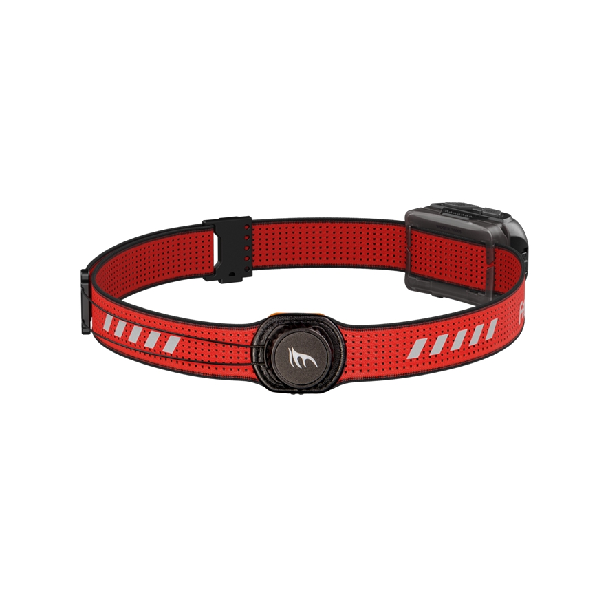 Fenix HL18RTV20BLC - Lampe frontale à intensité variable rechargeable LED/USB IP66 800 lm 160 h noir/orange